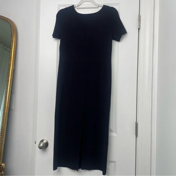 TALBOTS- RIBBED MIDI DRESS - Picture 4 of 7